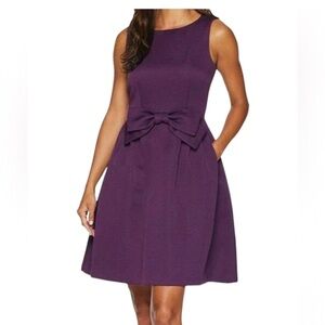 Arthur S Levine For Tahari  FIT & Flare Plum / Purple Dress